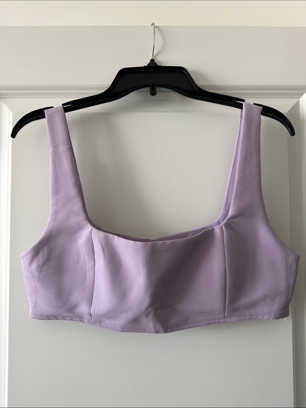 Princess Polly Lilac Square Neck Crop Top US 8